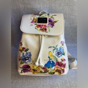 Loungefly Disney Alice in Wonderland Embroidered Floral Mini Backpack